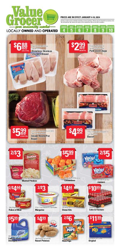 Value Grocer Flyer January 4 to 10