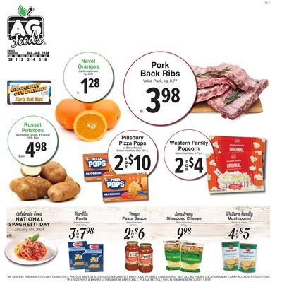 AG Foods Flyer December 31 to January 6