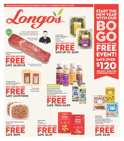 Longo's Flyer January 4 to 10