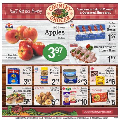 Country Grocer (Salt Spring) Flyer January 3 to 8