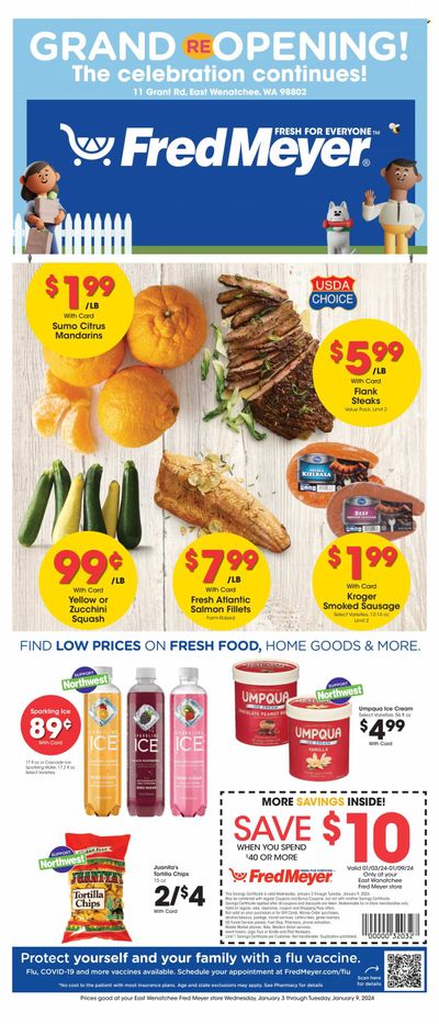 Fred Meyer (WA) Weekly Ad Flyer Specials January 3 to January 9, 2024