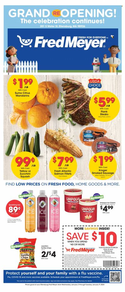 Fred Meyer (WA) Weekly Ad Flyer Specials January 3 to January 9, 2024