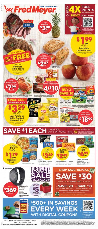 Fred Meyer (AK) Weekly Ad Flyer Specials January 3 to January 9, 2024
