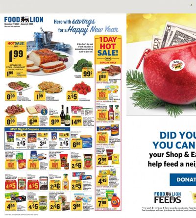 Food Lion (SC) Weekly Ad Flyer Specials December 27 to January 2, 2024