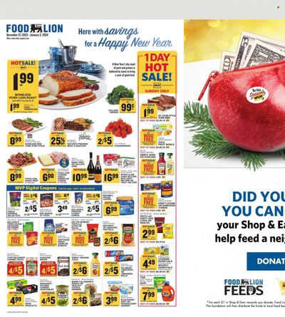 Food Lion (TN) Weekly Ad Flyer Specials December 27 to January 2, 2024