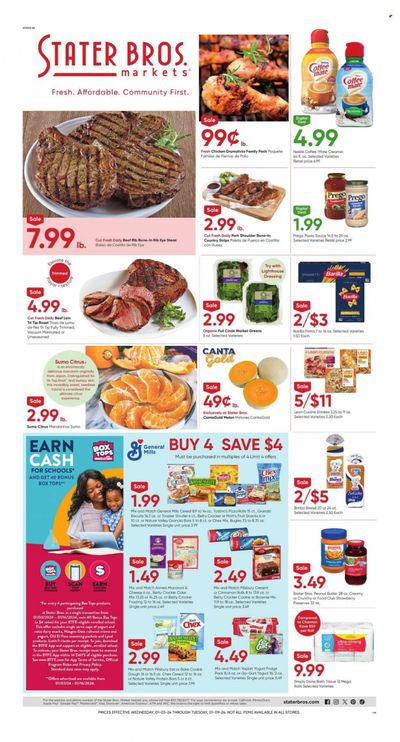 Stater Bros. Weekly Ad Flyer Specials January 3 to January 9, 2024