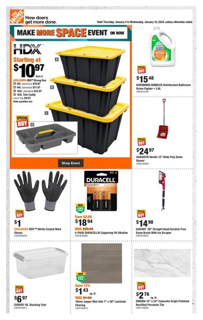 Home Depot (ON) Flyer January 4 to 10