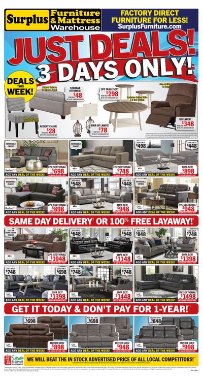 Surplus Furniture & Mattress Warehouse (Belleville) Flyer May 26 to June 1