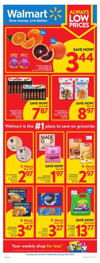 Walmart (West) Flyer January 4 to 10