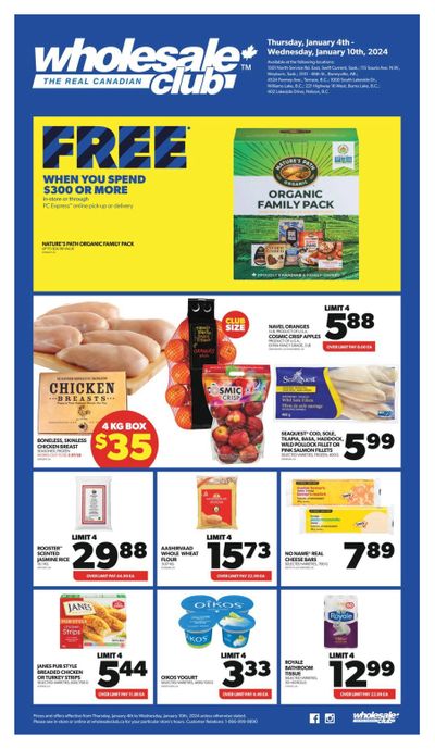 Real Canadian Wholesale Club Flyer January 4 to 10