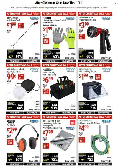 Harbor Freight Weekly Ad Flyer Specials December 30 to January 11, 2024