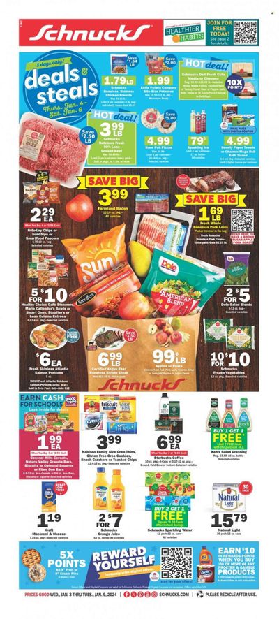 Schnucks (IA, IL, IN, MO) Weekly Ad Flyer Specials January 3 to January 9, 2024