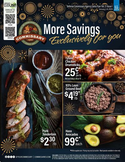 Commissary Weekly Ad Flyer Specials January 1 to January 14, 2024