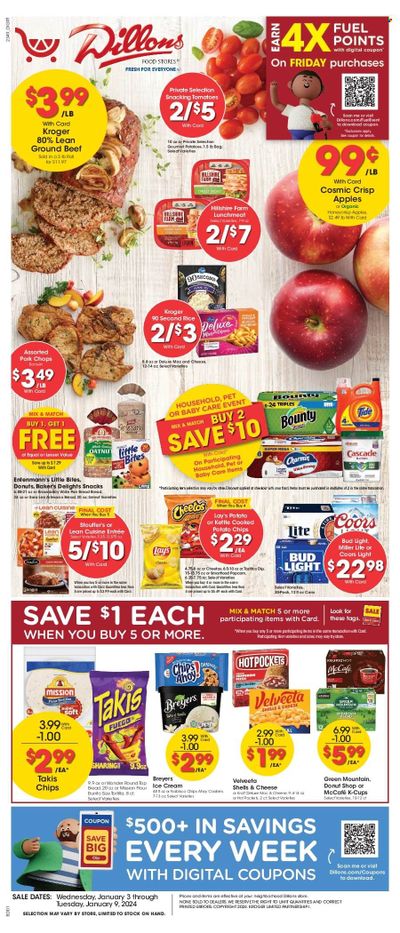 Dillons (KS) Weekly Ad Flyer Specials January 3 to January 9, 2024