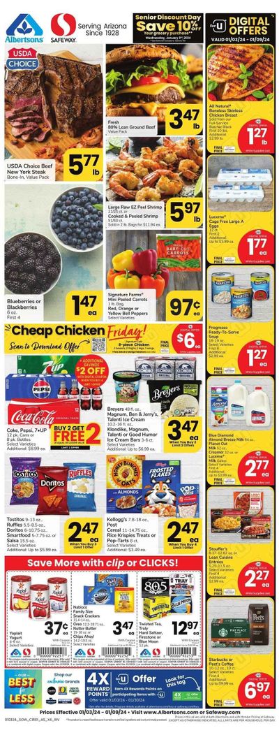 Safeway (AZ) Weekly Ad Flyer Specials January 3 to January 9, 2024