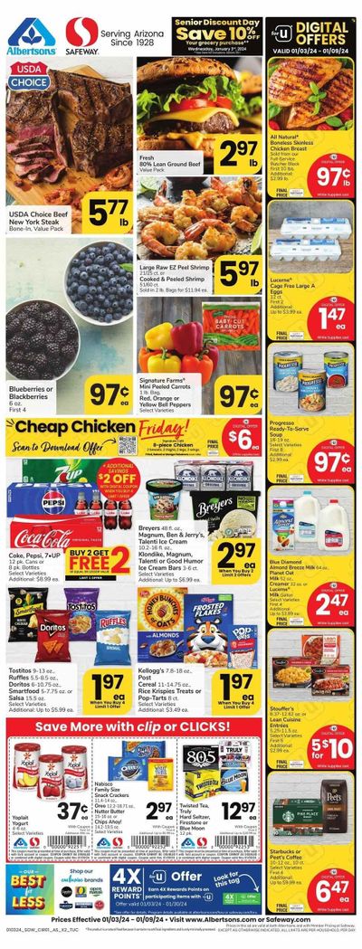 Safeway (AZ) Weekly Ad Flyer Specials January 3 to January 9, 2024