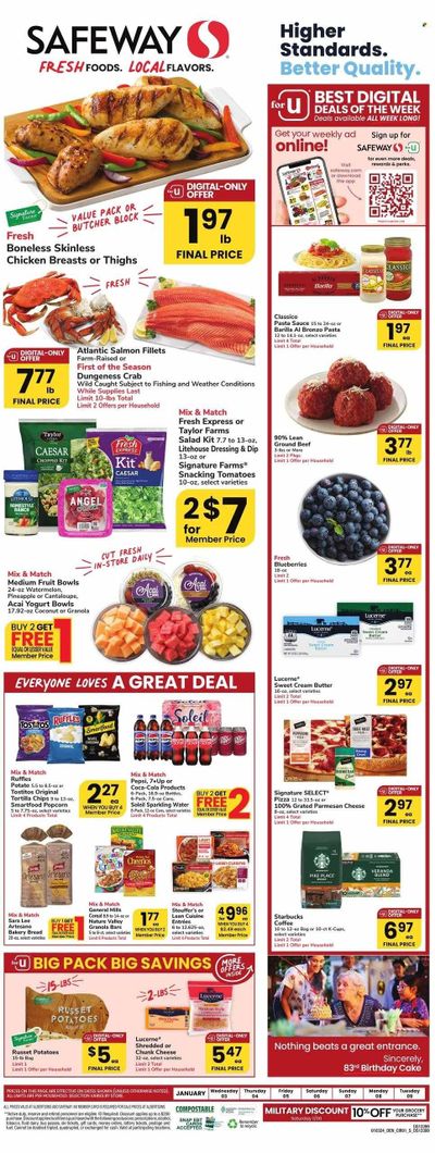 Safeway (CO) Weekly Ad Flyer Specials January 3 to January 9, 2024