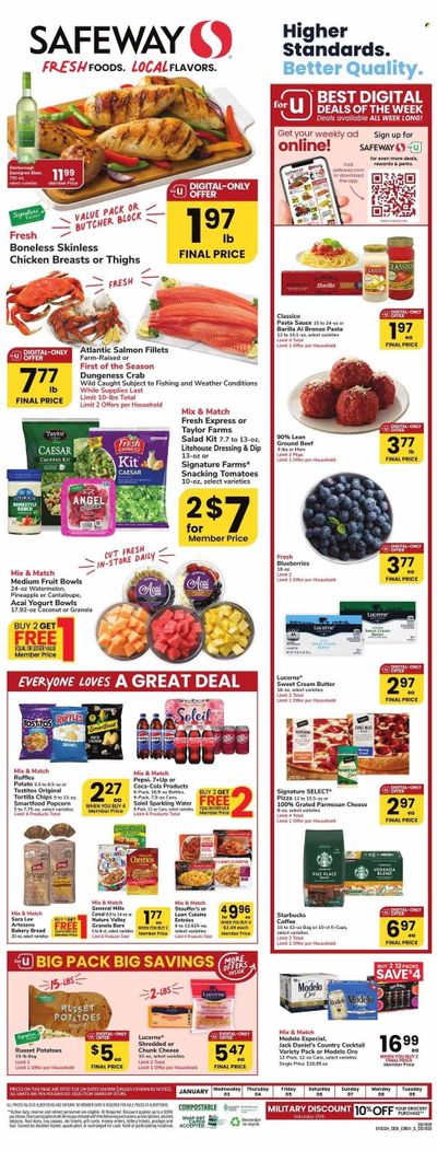 Safeway (CO) Weekly Ad Flyer Specials January 3 to January 9, 2024