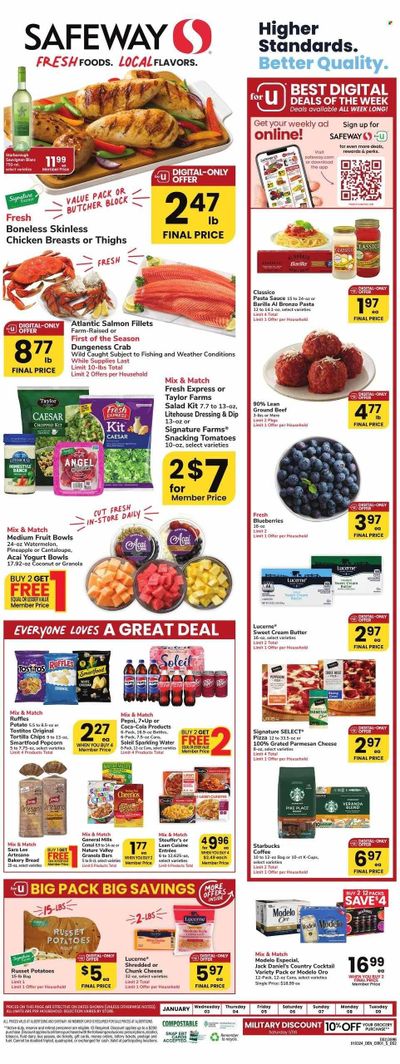 Safeway (CO) Weekly Ad Flyer Specials January 3 to January 9, 2024
