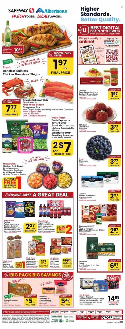 Safeway (CO) Weekly Ad Flyer Specials January 3 to January 9, 2024