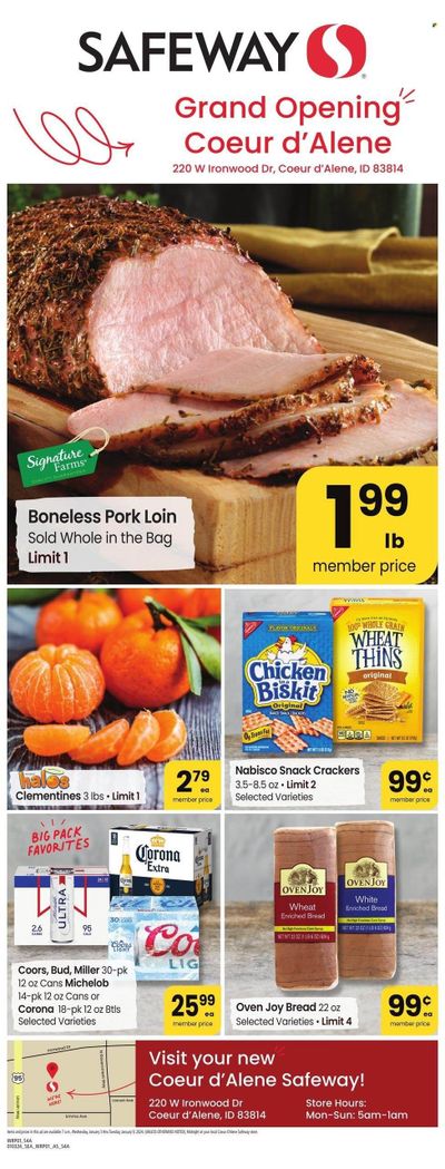Safeway (ID) Weekly Ad Flyer Specials January 3 to January 9, 2024