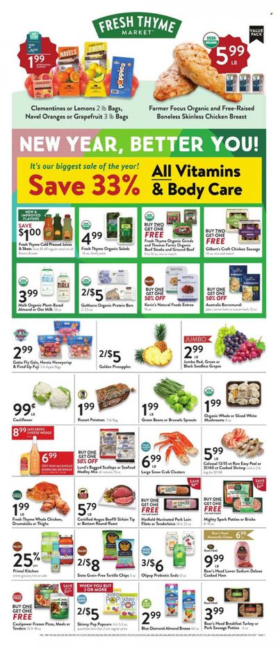 Fresh Thyme Weekly Ad Flyer Specials January 3 to January 9, 2024