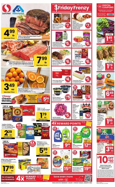 Safeway (OR, WA) Weekly Ad Flyer Specials January 3 to January 9, 2024