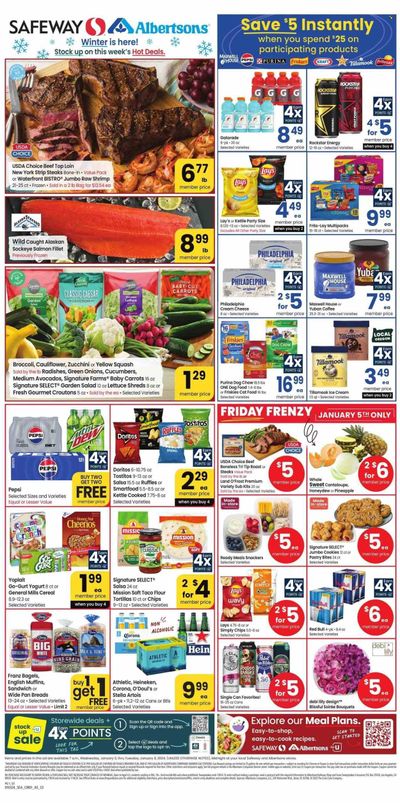 Safeway (WA) Weekly Ad Flyer Specials January 3 to January 9, 2024