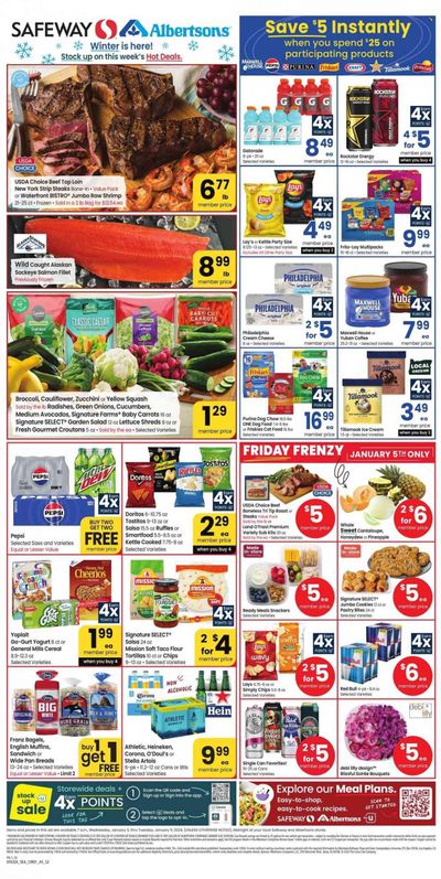 Safeway (WA) Weekly Ad Flyer Specials January 3 to January 9, 2024