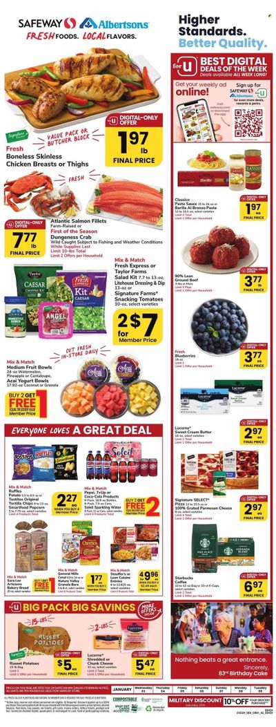 Safeway (WY) Weekly Ad Flyer Specials January 3 to January 9, 2024