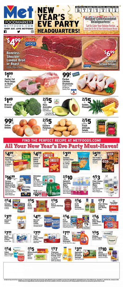 Met Foodmarkets Weekly Ad Flyer Specials December 31 to January 6, 2024