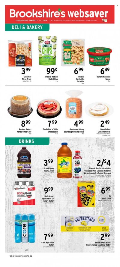 Brookshires (AR, LA, TX) Weekly Ad Flyer Specials January 3 to January 9, 2024