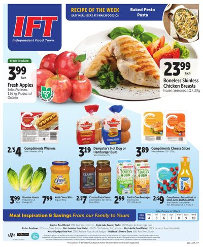 IFT Independent Food Town Flyer January 4 to 10