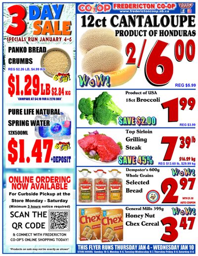Fredericton Co-op Flyer January 4 to 10