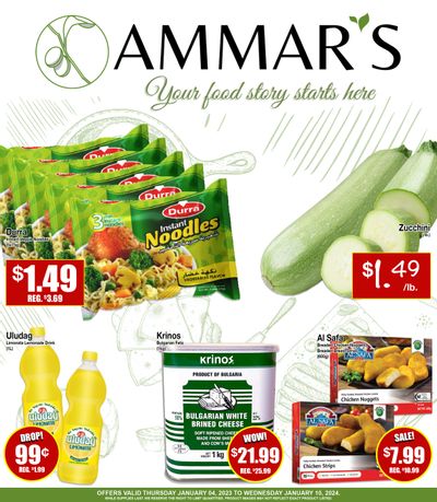 Ammar's Halal Meats Flyer January 4 to 10