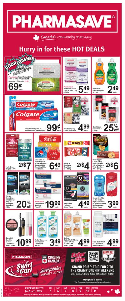 Pharmasave (ON & West) Flyer January 5 to 11