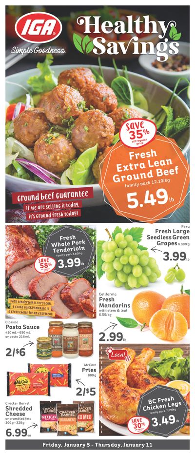IGA Stores of BC Flyer January 5 to 11