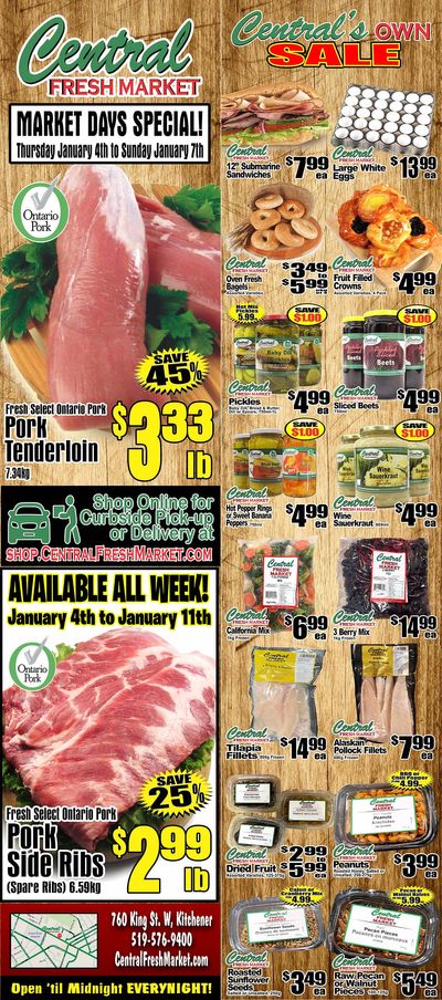 Central Fresh Market Flyer January 4 to 11