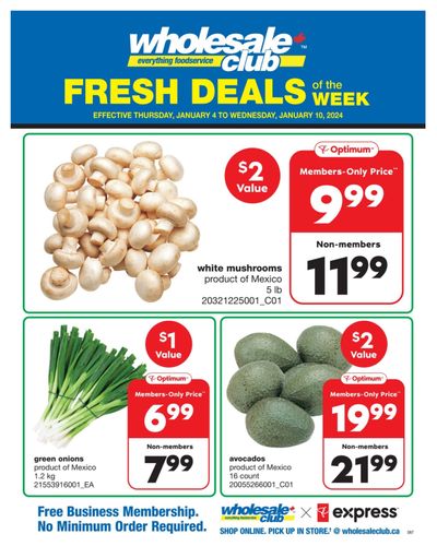 Wholesale Club (ON) Fresh Deals of the Week Flyer January 4 to 10