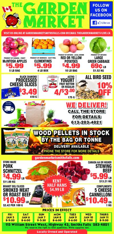 The Garden Market Flyer January 5 to 11