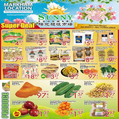 Sunny Foodmart (Markham) Flyer January 5 to 11