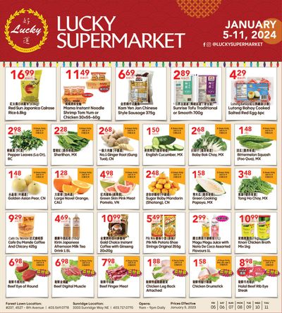 Lucky Supermarket (Calgary) Flyer January 5 to 11