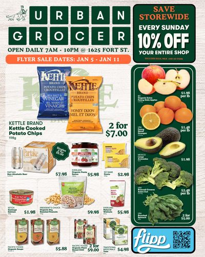 Urban Grocer Flyer January 5 to 11