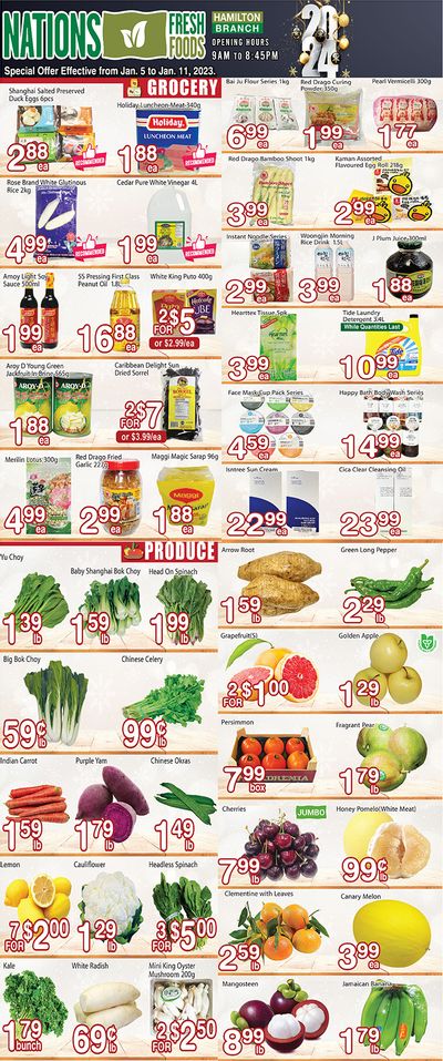 Nations Fresh Foods (Hamilton) Flyer January 5 to 11