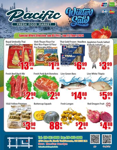 Pacific Fresh Food Market (North York) Flyer January 5 to 11