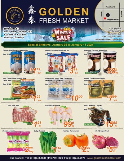 Golden Fresh Market Flyer January 5 to 11