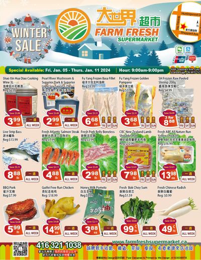 Farm Fresh Supermarket Flyer January 5 to 11