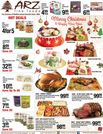 Arz Fine Foods Flyer January 5 to 11