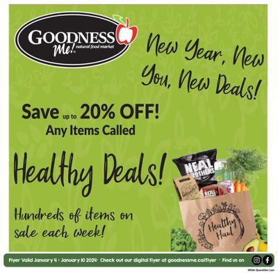 Goodness Me Flyer January 4 to 10
