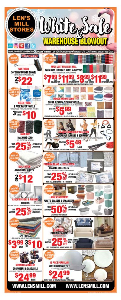 Len's Mill Stores Flyer January 8 to 21